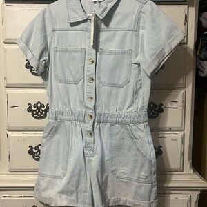 Bluivy Denim Short Romper Large New with Tags